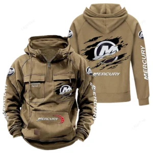 Machine Hoodie Tactical Quarter Zip, Hoodie Exclusive Logo For Machine Lovers - Khaki CAR122021425034-4