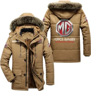 Power Cars Parka hoodie, Coat with Hood Exclusive Logo For Car Motorcycles Lovers CAR7002082158 - Khaki