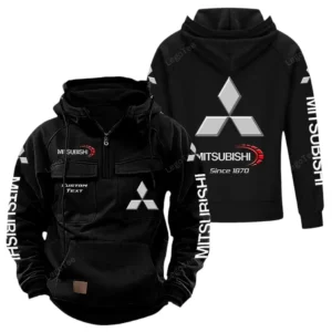 Car Hoodie Tactical Quarter Zip, Hoodie Exclusive Logo For Car Lovers - Black CAR96021425690-2