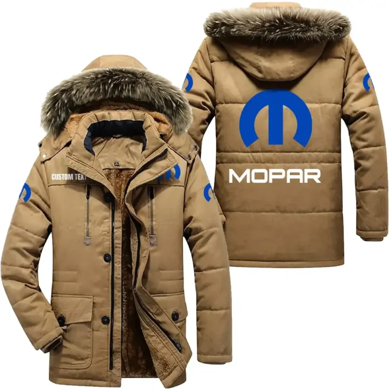 Car Parka hoodie, Coat with Hood Exclusive Logo For Car Motorcycles Lovers CAR7002082161 - Khaki