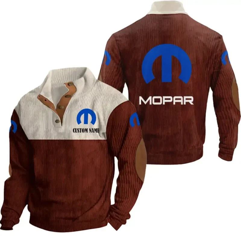 Car Men's Stand Up Collar Base Shirt, Collar Hoodie Exclusive Logo For Car Motorcycles Fans CAR20012126 - Red