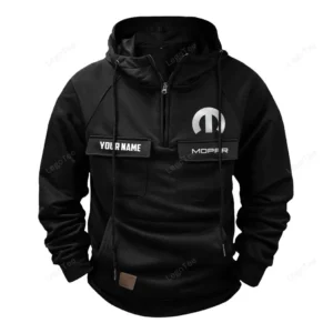 Car Hoodie Tactical Quarter Zip, Hoodie Exclusive Logo For Car Lovers - Black CAR109021425380-2