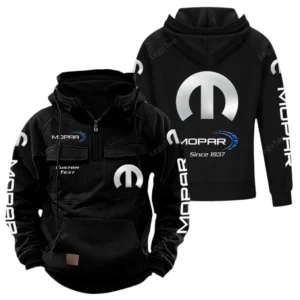 Car Hoodie Tactical Quarter Zip, Hoodie Exclusive Logo For Car Lovers - Black CAR96021425704-2