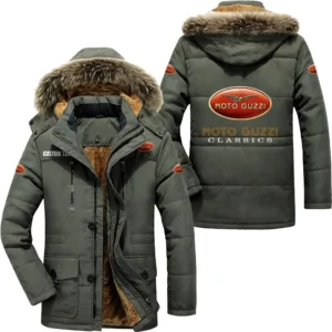 Car Parka hoodie, Coat with Hood Exclusive Logo For Car Motorcycles Lovers CAR7002082162 - Army Green