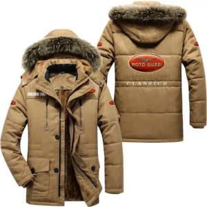 Car Parka hoodie, Coat with Hood Exclusive Logo For Car Motorcycles Lovers CAR7002082162 - Khaki