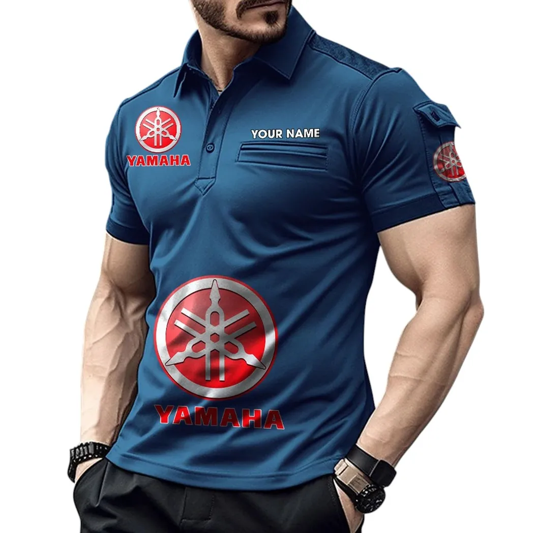 Motor Fans Gift Pocket Polo Shirt, Polo Shirt Exclusive Logo For Motor Fan, Custom Name CAR450051325392 - Navy Blue