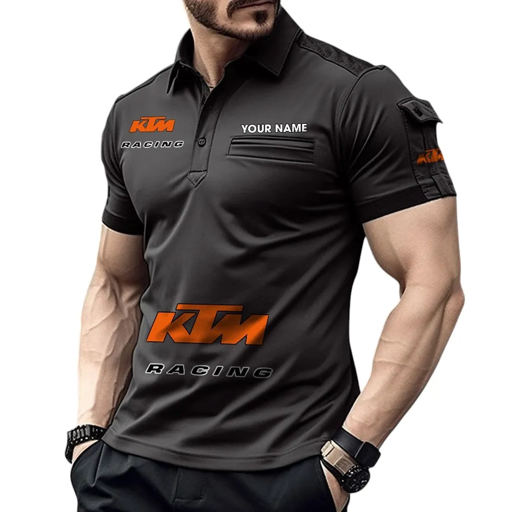 Motorbikes Fans Gift Pocket Polo Shirt, Polo Shirt Exclusive Logo For Motorbikes Fan, Custom Name CAR450051325351 - Black