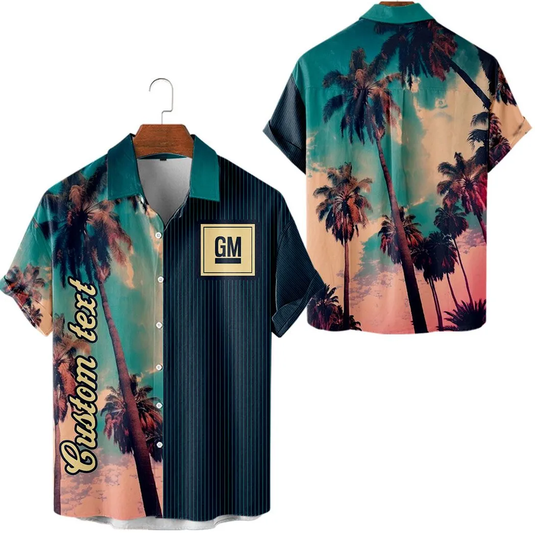 Motors Fans Gift Hawaiian Shirt, Button up Shirt Vintage Style For Car Owners, Custom Namet CAR431041625354