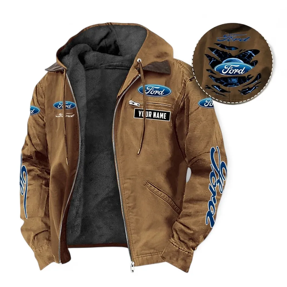 Muscle Car Fans Gift Hooded And Flannel Hoodie, Jacket Exclusive Logo For Car Owners, Custom Name CAR391072125671-Camel