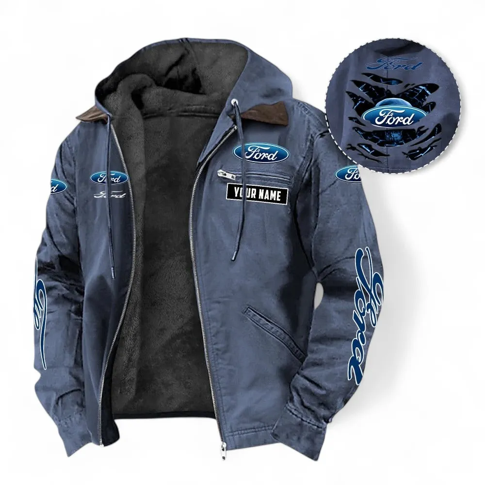 Muscle Car Fans Gift Hooded And Flannel Hoodie, Jacket Exclusive Logo For Car Owners, Custom Name CAR391072125671-Navy Blue