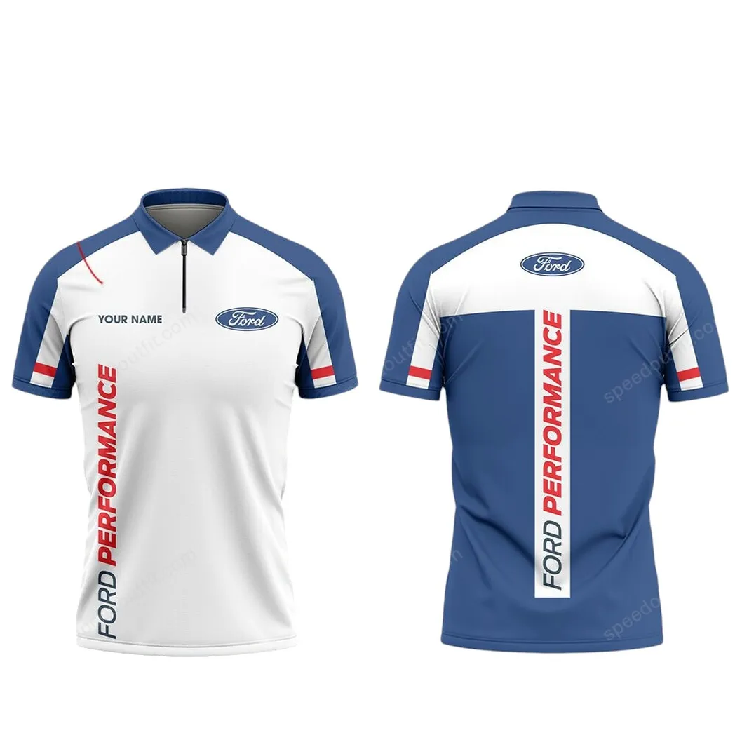 Muscle Car Fans Gift Zipper Polo Shirt, Shirt Exclusive Logo For Muscle Car Lovers CAR93031025249