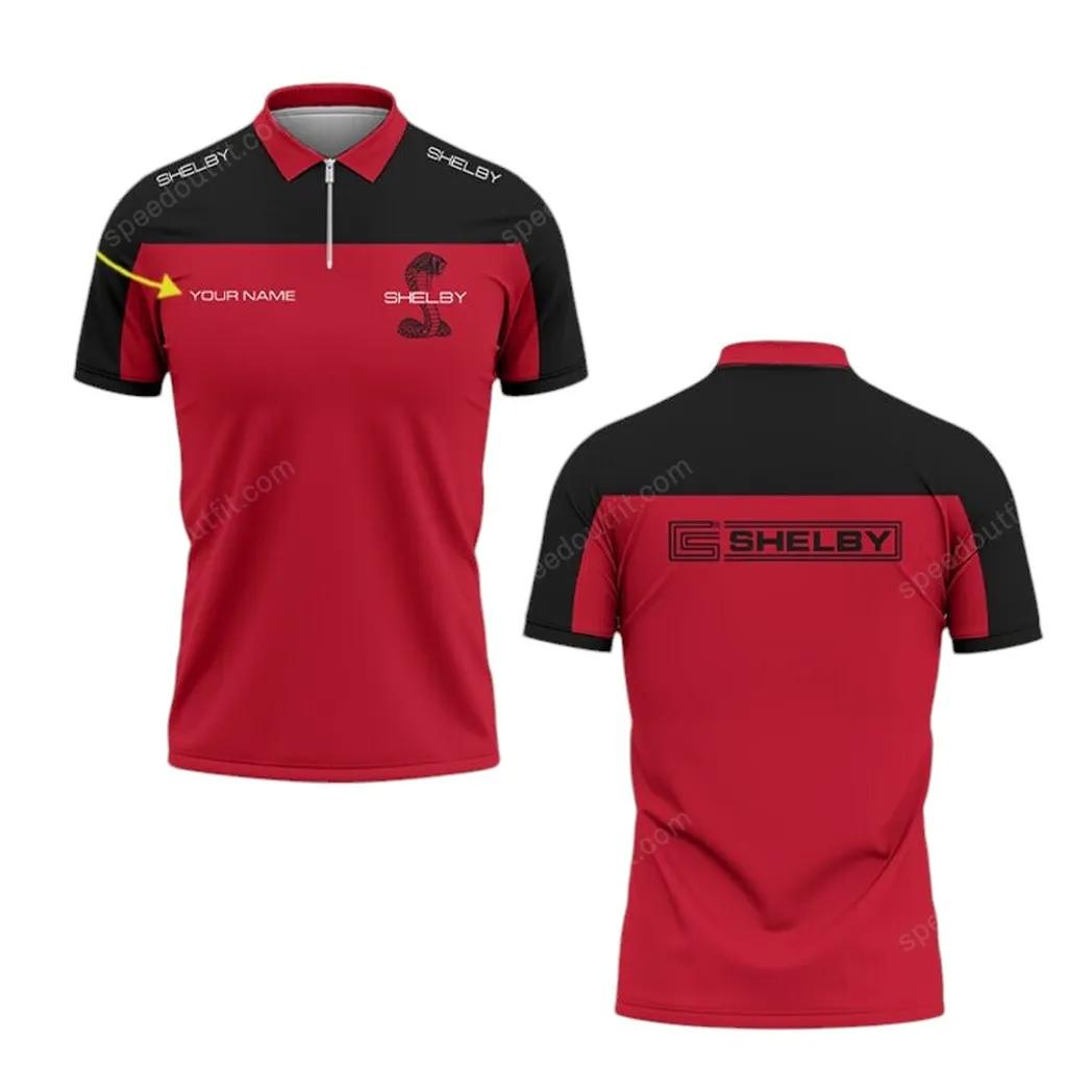 Muscle Car Fans Gift Zipper Polo Shirt, Shirt Exclusive Logo For Muscle Car Lovers CAR93031025252