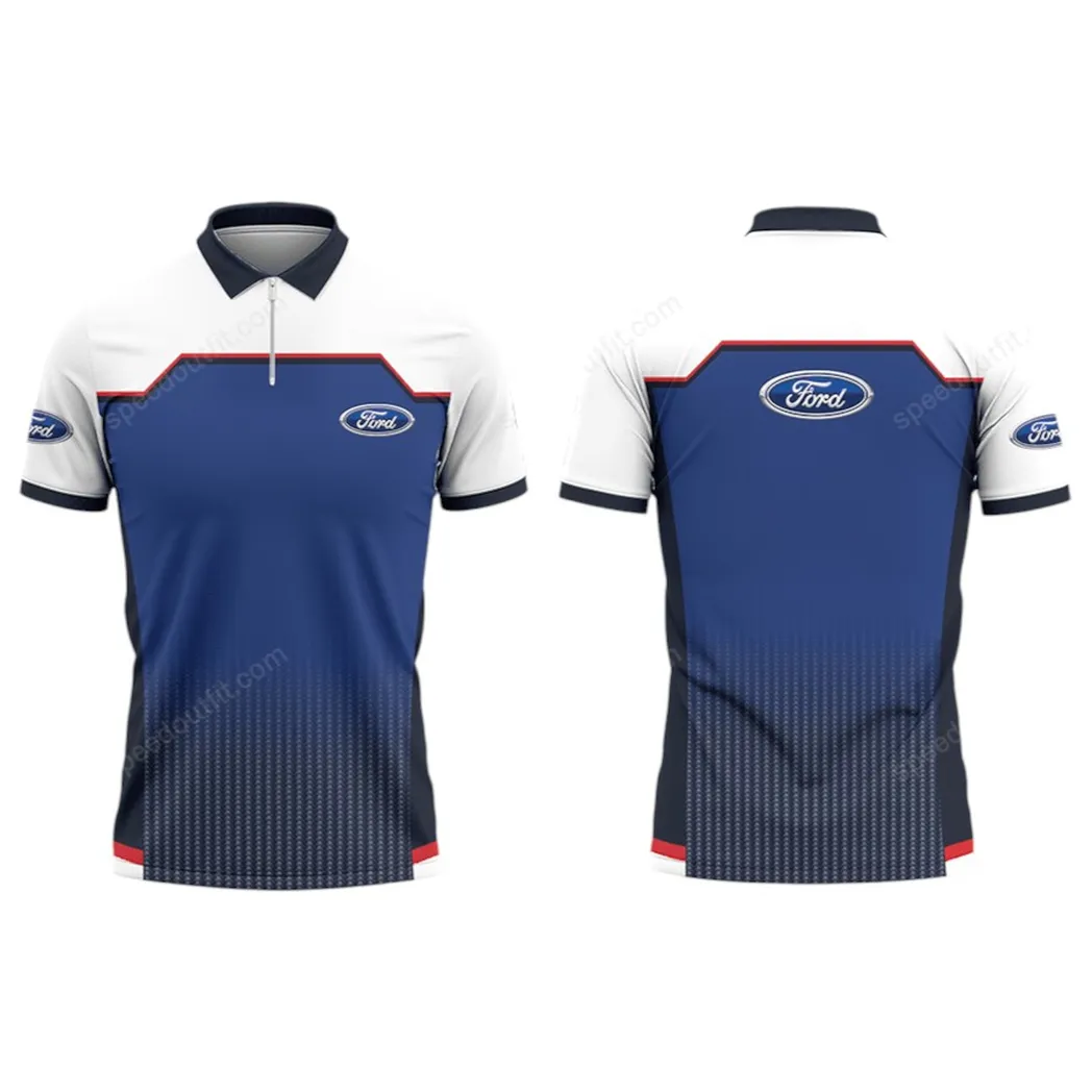 Muscle Car Fans Gift Zipper Polo Shirt, Shirt Exclusive Logo For Muscle Car Lovers CAR93031025319