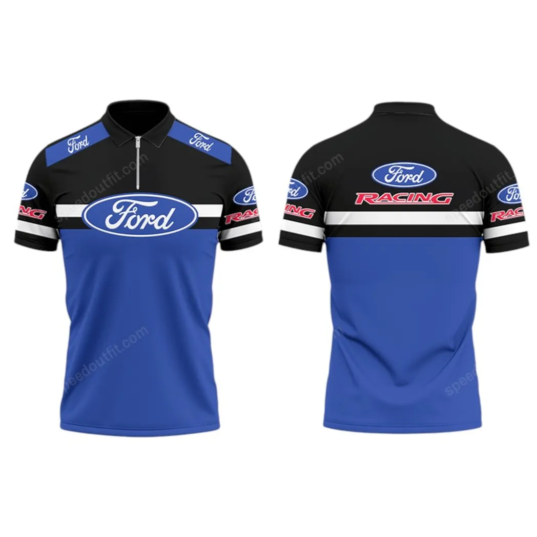 Muscle Car Fans Gift Zipper Polo Shirt, Shirt Exclusive Logo For Muscle Car Lovers CAR93031025322