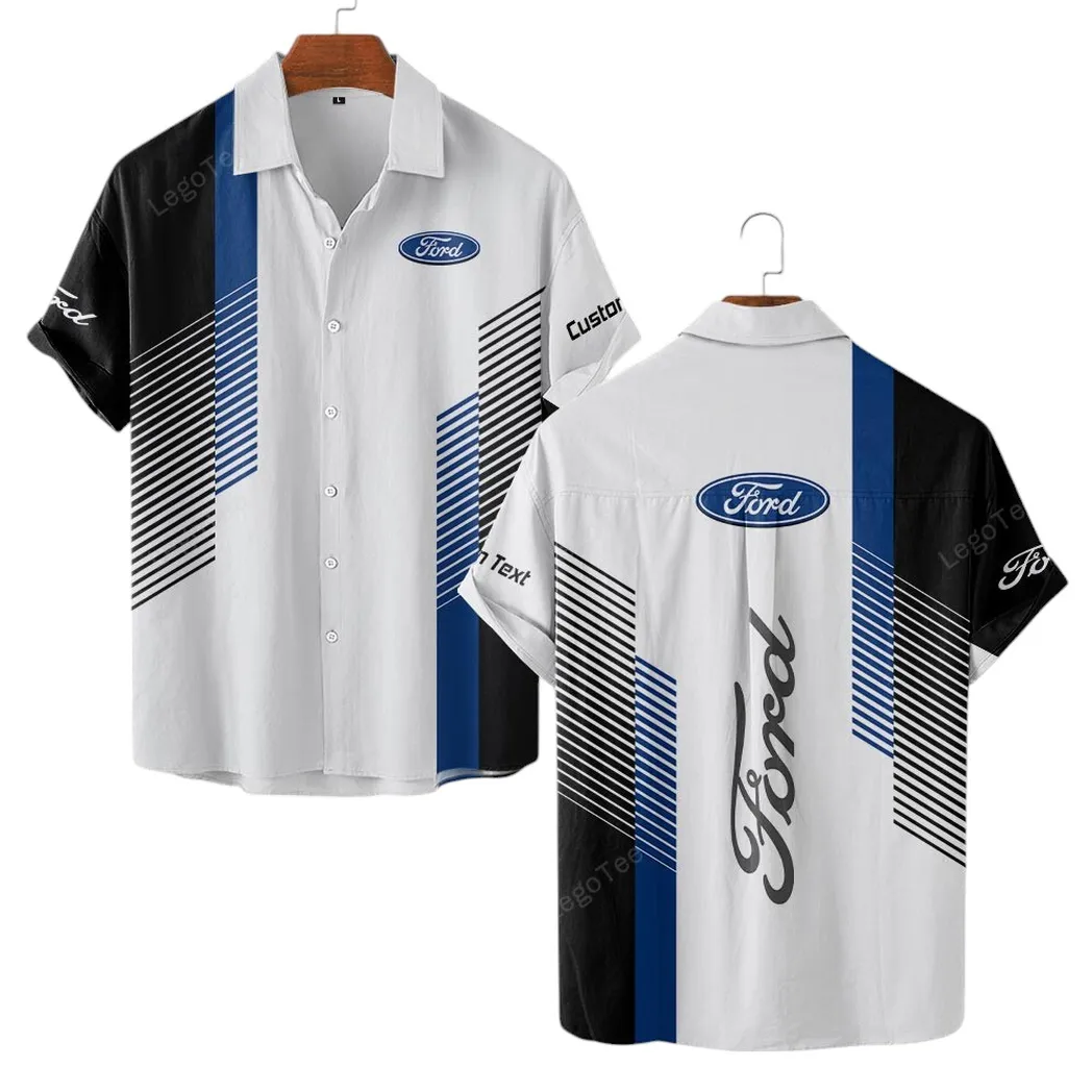 Muscle Car Lovers Gift Hawaiian Shirt, Button up Shirt Exclusive Logo For Muscle Car Lovers, Custom Name CAR10703122525