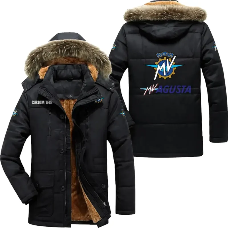 Sporty Motors Parka hoodie, Coat with Hood Exclusive Logo For Car Motorcycles Lovers CAR7002082165 - Black