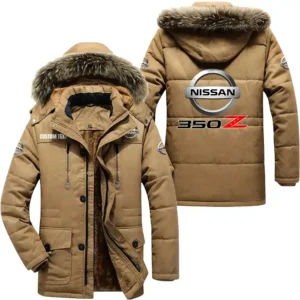 Classic Auto Parka hoodie, Coat with Hood Exclusive Logo For Car Motorcycles Lovers CAR7002082168 - Khaki