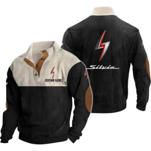 Classic Auto Men's Stand Up Collar Base Shirt, Collar Hoodie Exclusive Logo For Car Motorcycles Fans CAR20012141 - Black