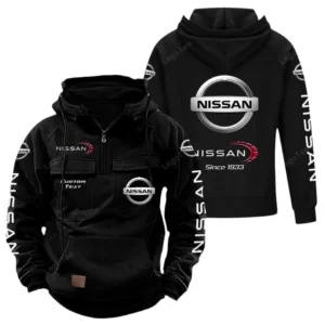 Classic Auto Hoodie Tactical Quarter Zip, Hoodie Exclusive Logo For Classic Auto Lovers - Black CAR96021425699-2