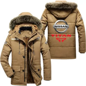 Classic Auto titan Parka hoodie, Coat with Hood Exclusive Logo For Car Motorcycles Lovers CAR7002082179 - Khaki
