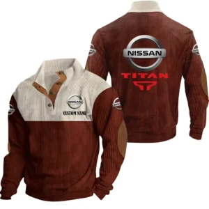 Classic Auto titan Men's Stand Up Collar Base Shirt, Collar Hoodie Exclusive Logo For Car Motorcycles Fans CAR20012143 - Red