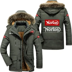 Motorcycle Parka hoodie, Coat with Hood Exclusive Logo For Car Motorcycles Lovers CAR7002082181 - Army Green