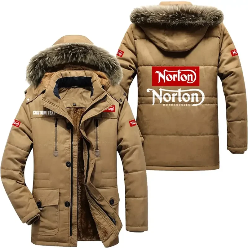 Motorcycle Parka hoodie, Coat with Hood Exclusive Logo For Car Motorcycles Lovers CAR7002082181 - Khaki