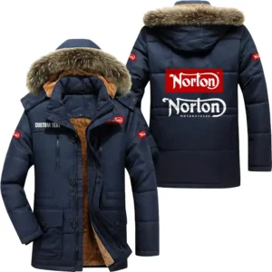 Motorcycle Parka hoodie, Coat with Hood Exclusive Logo For Car Motorcycles Lovers CAR7002082181 - Navy
