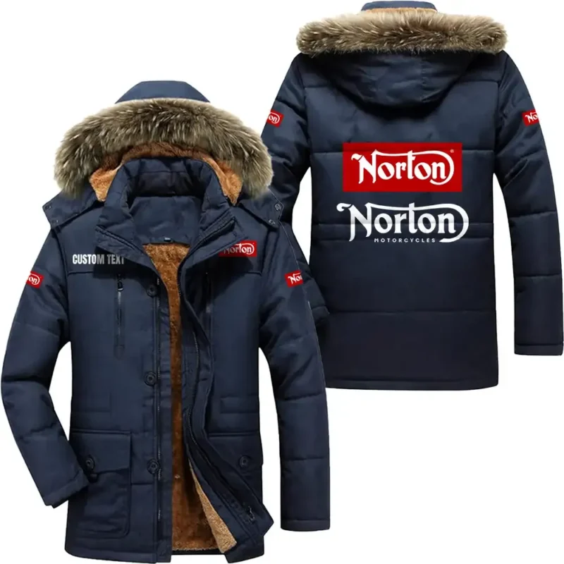 Motorcycle Parka hoodie, Coat with Hood Exclusive Logo For Car Motorcycles Lovers CAR7002082181 - Navy