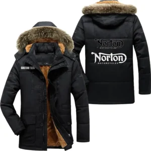Motorbike Parka hoodie, Coat with Hood Exclusive Logo For Car Motorcycles Lovers CAR7002082180 - Black
