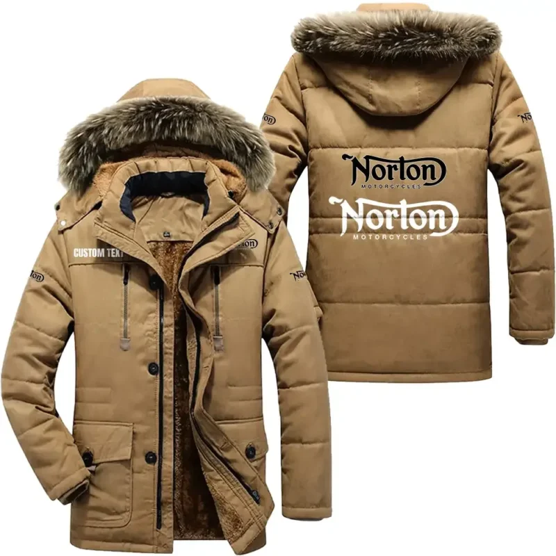 Motorbike Parka hoodie, Coat with Hood Exclusive Logo For Car Motorcycles Lovers CAR7002082180 - Khaki