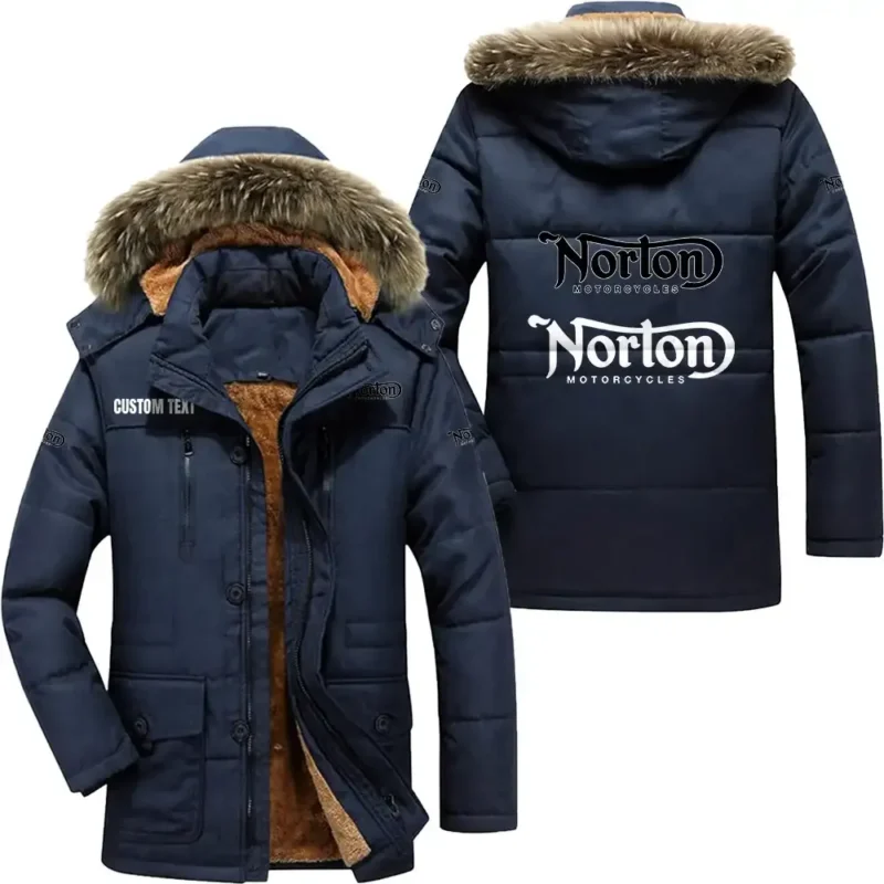 Motorbike Parka hoodie, Coat with Hood Exclusive Logo For Car Motorcycles Lovers CAR7002082180 - Navy