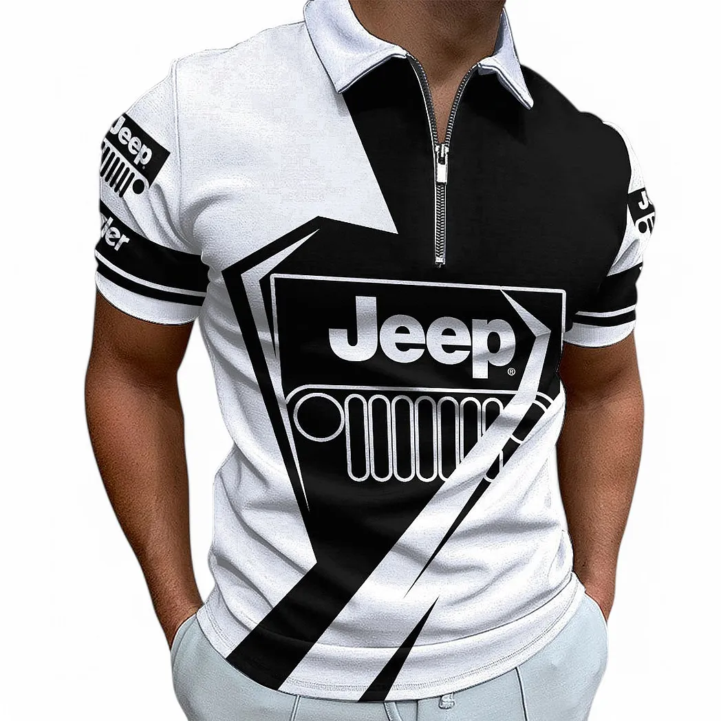 Off-Road Car Fans Gift Zipper Polo Shirt, Polo Shirt All Over Print For Truck Wrangler Fan CAR68022125961