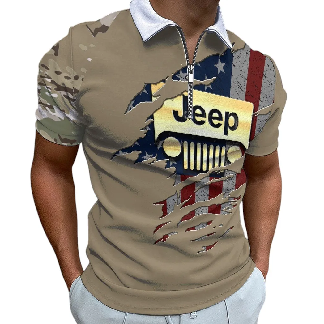 Off-Road Legend Fans Gift Zipper Polo Shirt, Shirt Exclusive Logo For Truck Lovers CAR340213042-1
