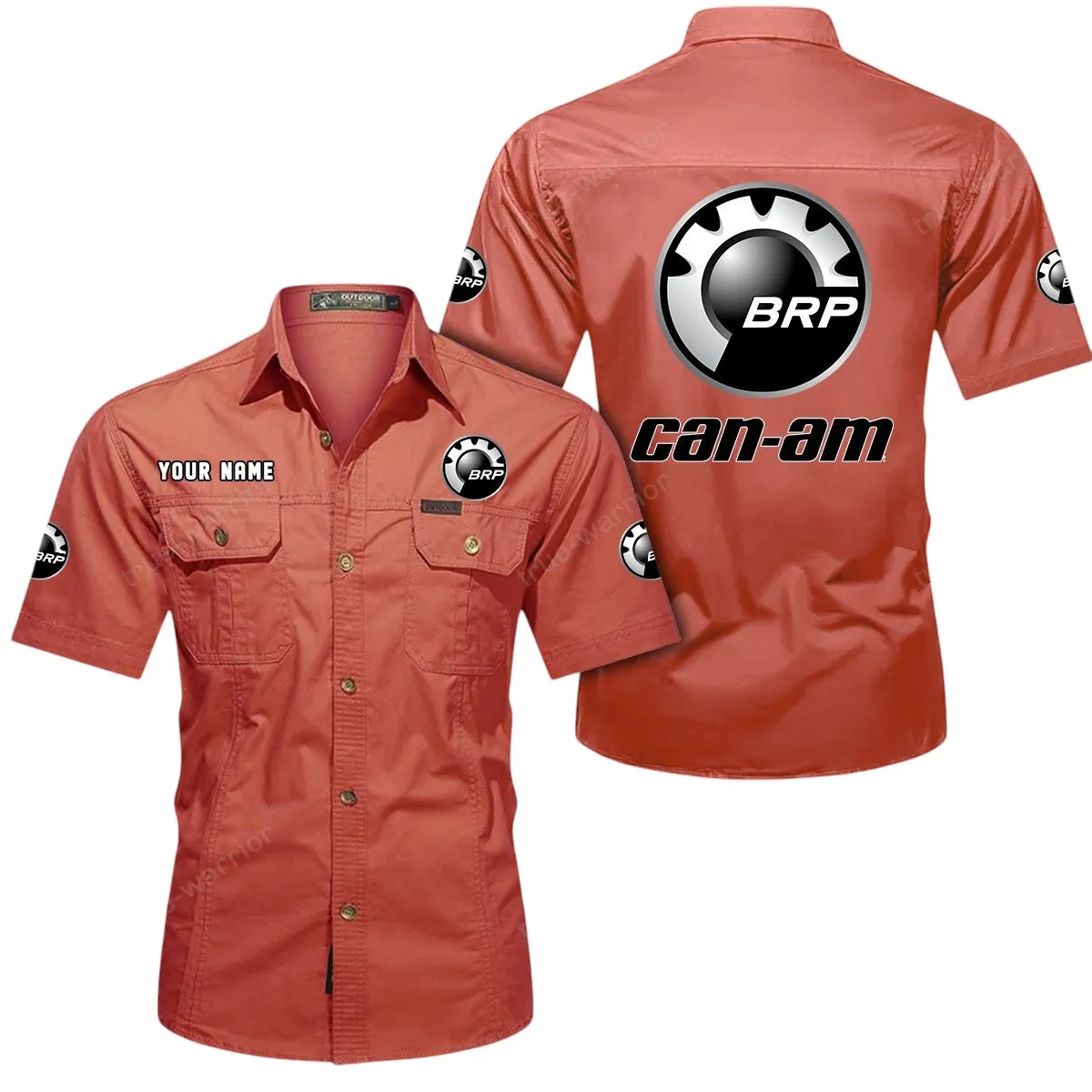 Off-Road Motors Lovers Gift Short Sleeved Shirt, Button Up Shirt Exclusive Logo For Car Owners CAR444052625793 - Red