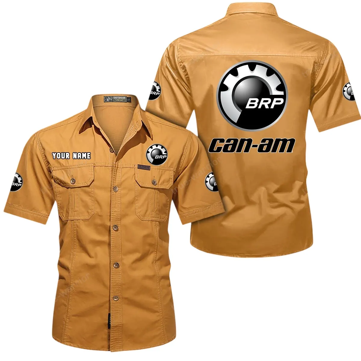 Off-Road Motors Lovers Gift Short Sleeved Shirt, Button Up Shirt Exclusive Logo For Car Owners CAR444052625793 - Turmeric