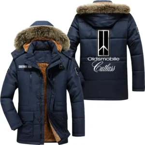 Automobile Cutlass Parka hoodie, Coat with Hood Exclusive Logo For Car Motorcycles Lovers CAR7002082182 - Navy