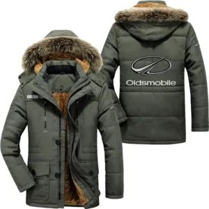 Automobile Parka hoodie, Coat with Hood Exclusive Logo For Car Motorcycles Lovers CAR7002082183 - Army Green