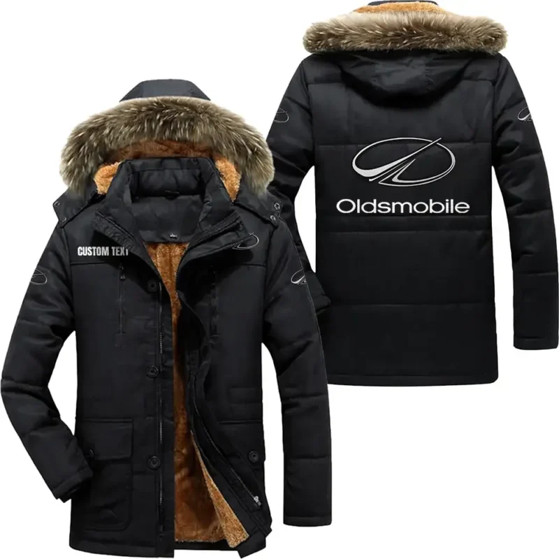 Automobile Parka hoodie, Coat with Hood Exclusive Logo For Car Motorcycles Lovers CAR7002082183 - Black
