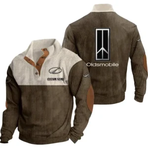 Automobile Men's Stand Up Collar Base Shirt, Collar Hoodie Exclusive Logo For Car Motorcycles Fans CAR20012145 - Brown