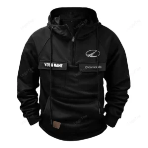 Automobile Hoodie Tactical Quarter Zip, Hoodie Exclusive Logo For Automobile Lovers - Black CAR109021425360-2