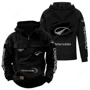 Automobile Hoodie Tactical Quarter Zip, Hoodie Exclusive Logo For Automobile Lovers - Black CAR122021425073-2