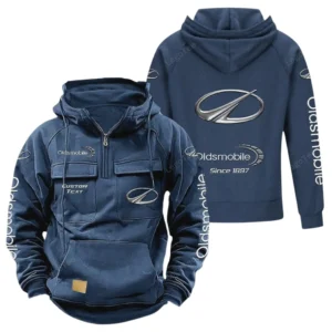 Automobile Hoodie Tactical Quarter Zip, Hoodie Exclusive Logo For Automobile Lovers - Dark Blue CAR96021425715-3