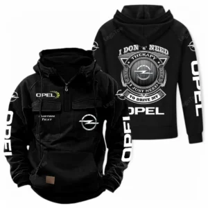 Auto Hoodie Tactical Quarter Zip, Hoodie Exclusive Logo For Car Owners CAR106021525037 - Black