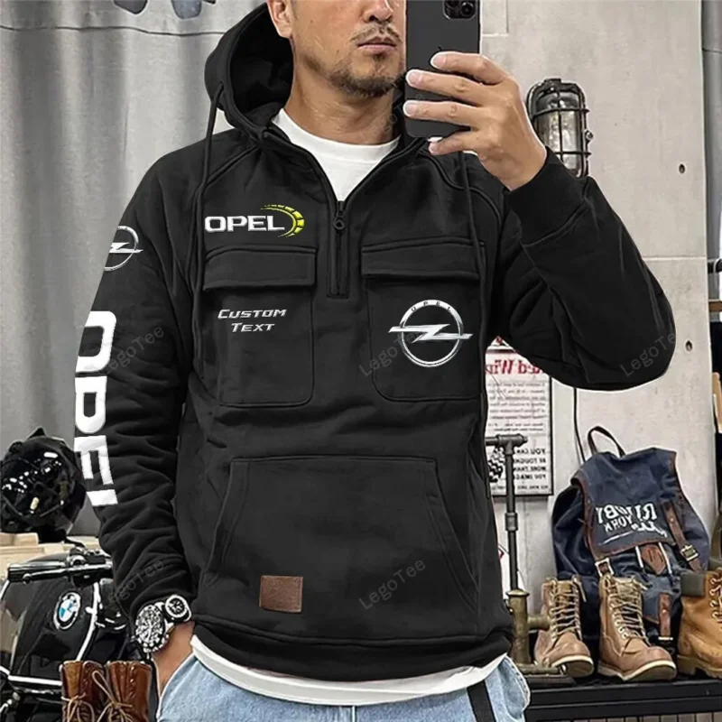 Auto Hoodie Tactical Quarter Zip, Hoodie Exclusive Logo For Car Owners CAR106021525037 - Black - Image 2