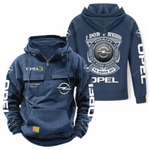Auto Hoodie Tactical Quarter Zip, Hoodie Exclusive Logo For Car Owners CAR106021525037 - Dark Blue