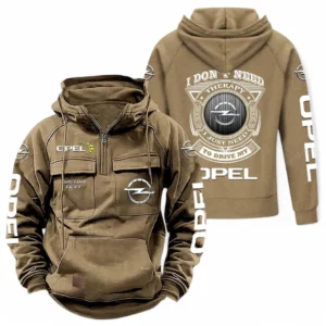 Auto Hoodie Tactical Quarter Zip, Hoodie Exclusive Logo For Car Owners CAR106021525037 - Khaki