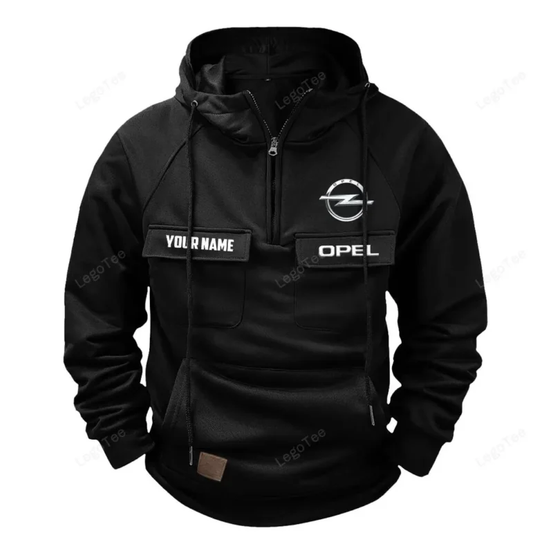Auto Hoodie Tactical Quarter Zip, Hoodie Exclusive Logo For Auto Lovers - Black CAR109021425401-2