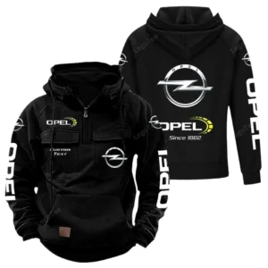 Auto Hoodie Tactical Quarter Zip, Hoodie Exclusive Logo For Auto Lovers - Black CAR96021425697-2