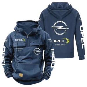 Auto Hoodie Tactical Quarter Zip, Hoodie Exclusive Logo For Auto Lovers - Dark Blue CAR96021425697-3